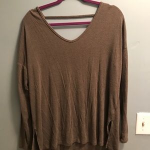 Army green long sleeve reversible shirt